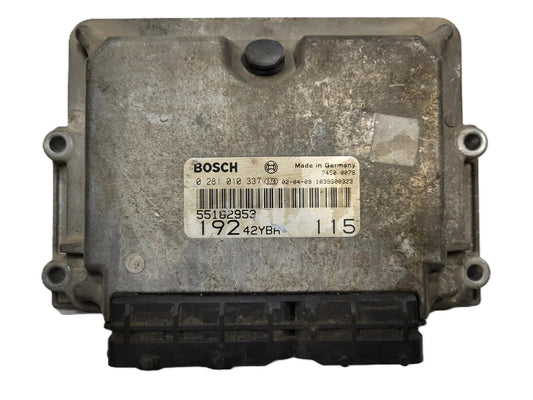 Fiat Stilo 1.9 JTD ECU / 0281010337 / 55182953 / 19242YBA / BOSCH