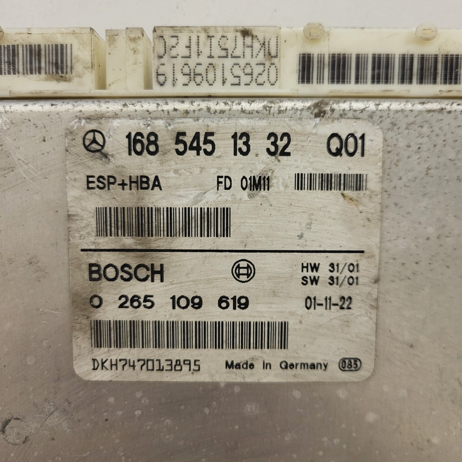 MERCDES BENZ ECU / 1685451332 / 0265109619 / BOSCH / ESP HBA