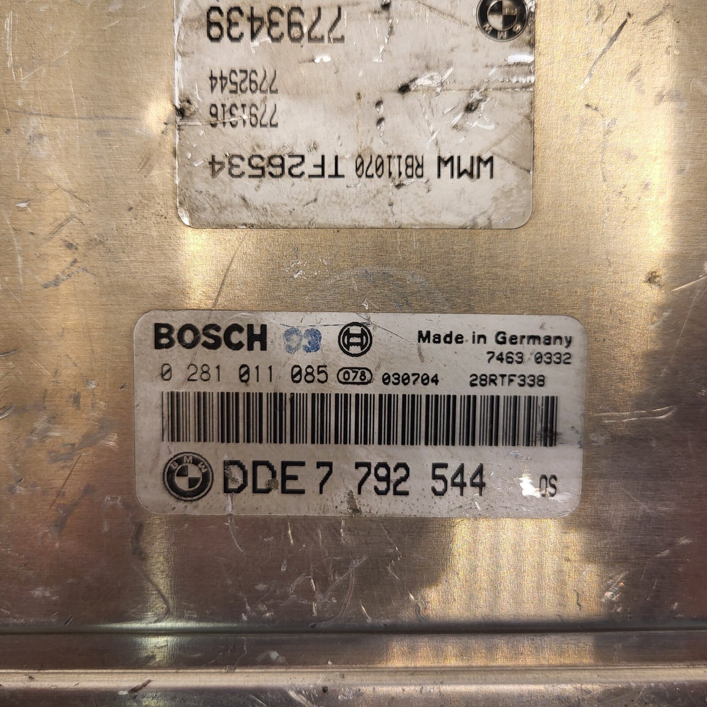 MINI ONE ECU / 0281011085 / DDE7792544 / 7792544 / BOSCH