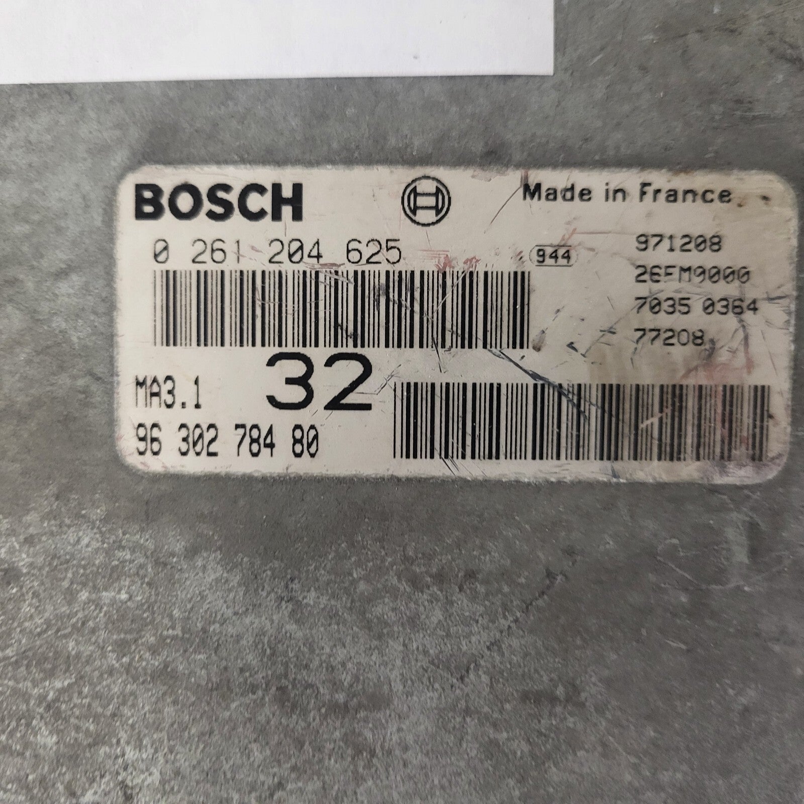 PEUGEOT CITROEN 106 SAXO ECU / 0261204625 / 9630278480 / MA3.1 / BOSCH