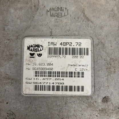 PEUGEOT CITROEN ECU / IAW 48P2.72 / SW 9647714780 / HW 9645989480