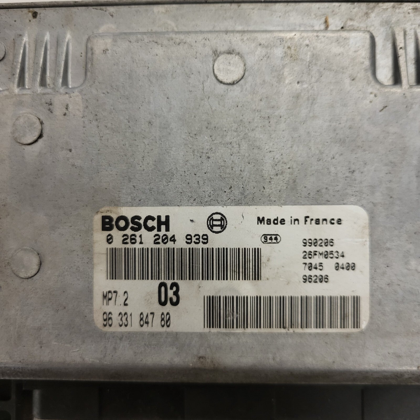 Citroen Xsara 1.6 ECU / 0261204939 / 9633184780 / MP7.2 / BOSCH