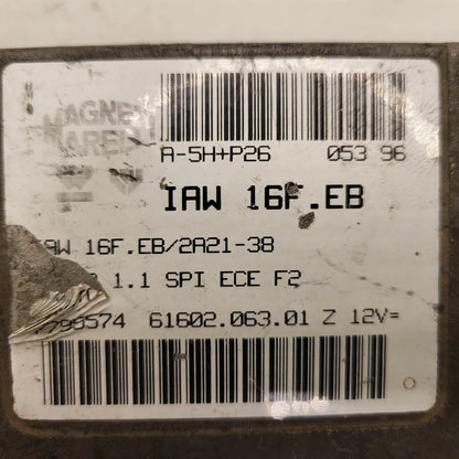 Fiat Punto 1.1 ECU / IAW 16F.EB / 7795574 / 61602.063.01 / MAGNETI MARELLI