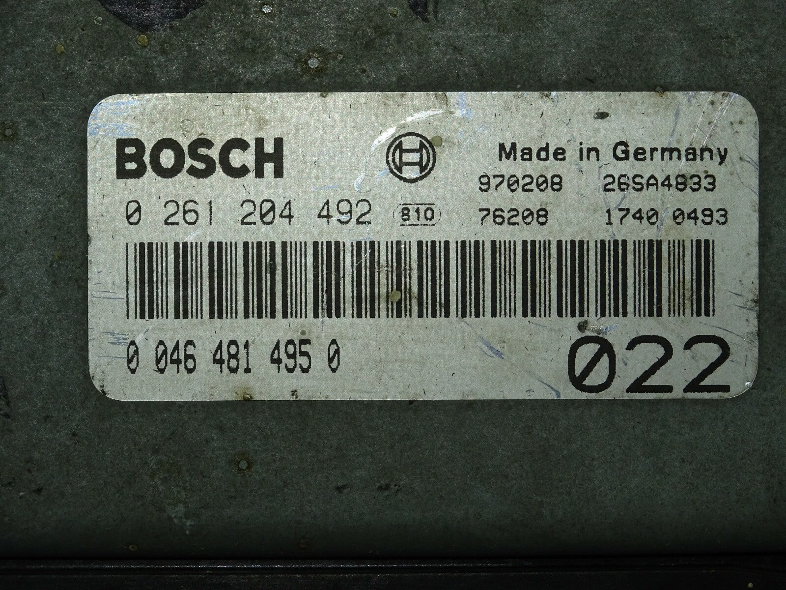 LANCIA K KAPPA ECU / 0261204492 / 00464814950 / BOSCH