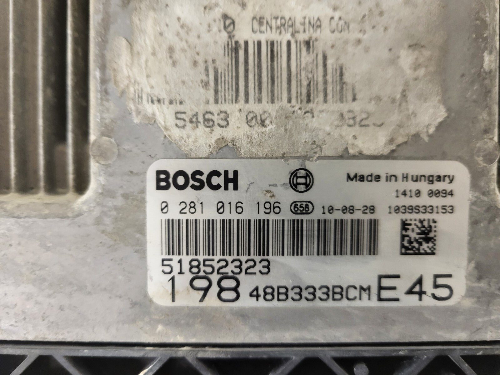 FIAT BRAVO 2 1.6 MULTIJET / 0281016196 / 51852323 / BOSCH