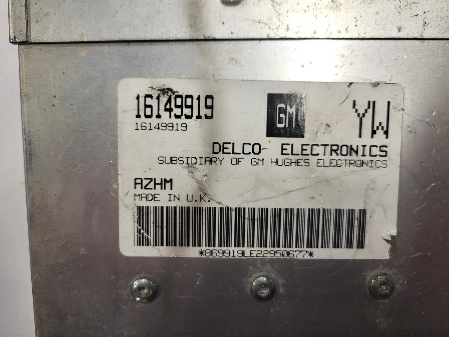Opel Astra ECU / 16149919 / AZHM / YW / DELCO ELECTRONICS