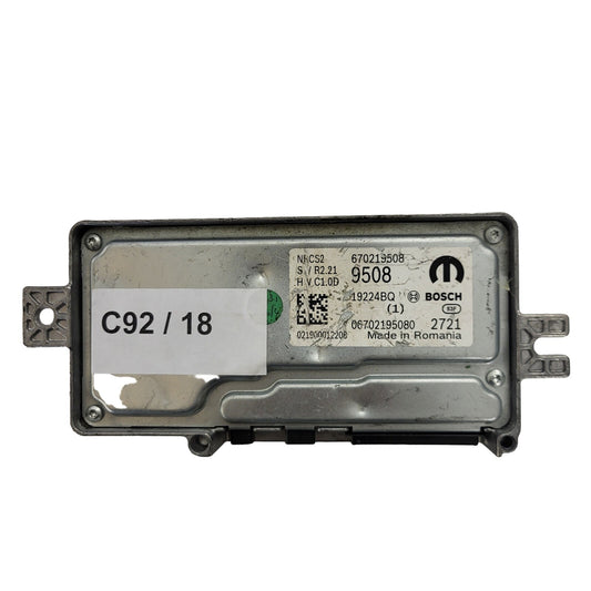 FIAT ALFA MODULE ECU / NRCS2 / 670219508 / 19224BQ / SW R2.21 / HW C1.0D / BOSCH