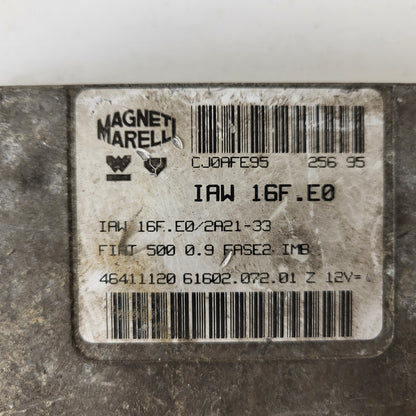 Fiat 500 0.9 ECU / 46411120 / IAW 16F.E0 / 61602.072.01 / MAGNETI MARELLI 