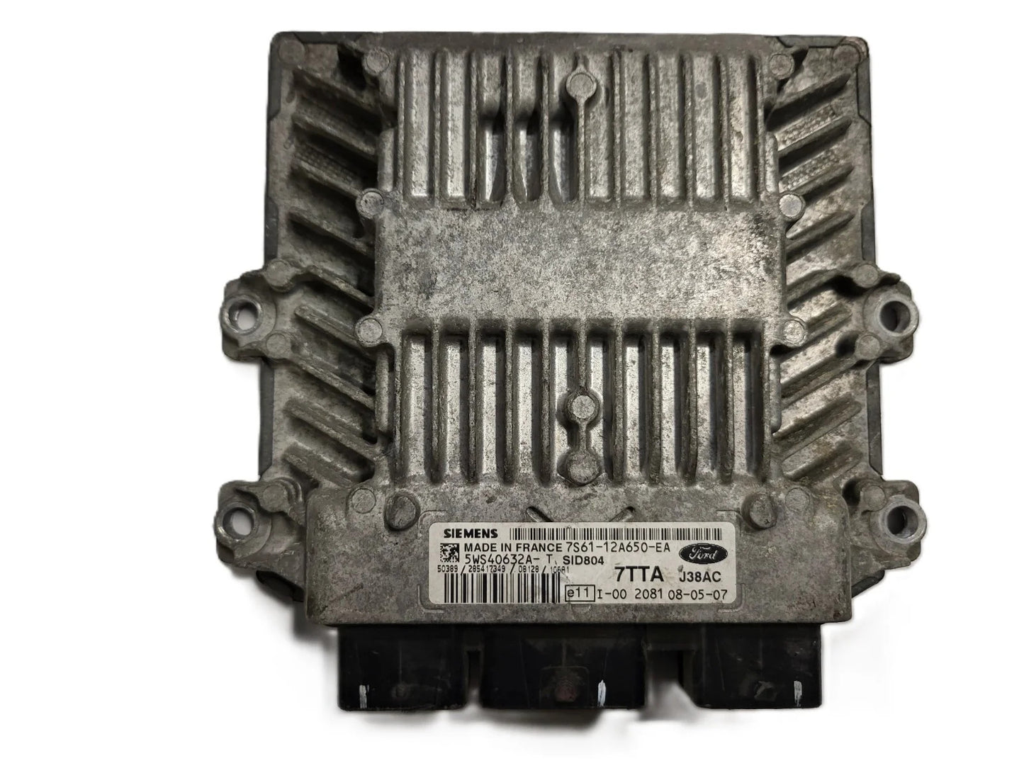 FORD FIESTA ECU / 7S61-12A650-EA / 5WS40632A-T / 7TTA / J38AC / SID804 / SIEMENS