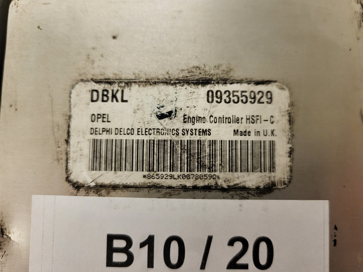 OPEL ASTRA G ECU / 09355929 / DBKL / HSFI-C / DELPHI DELCO