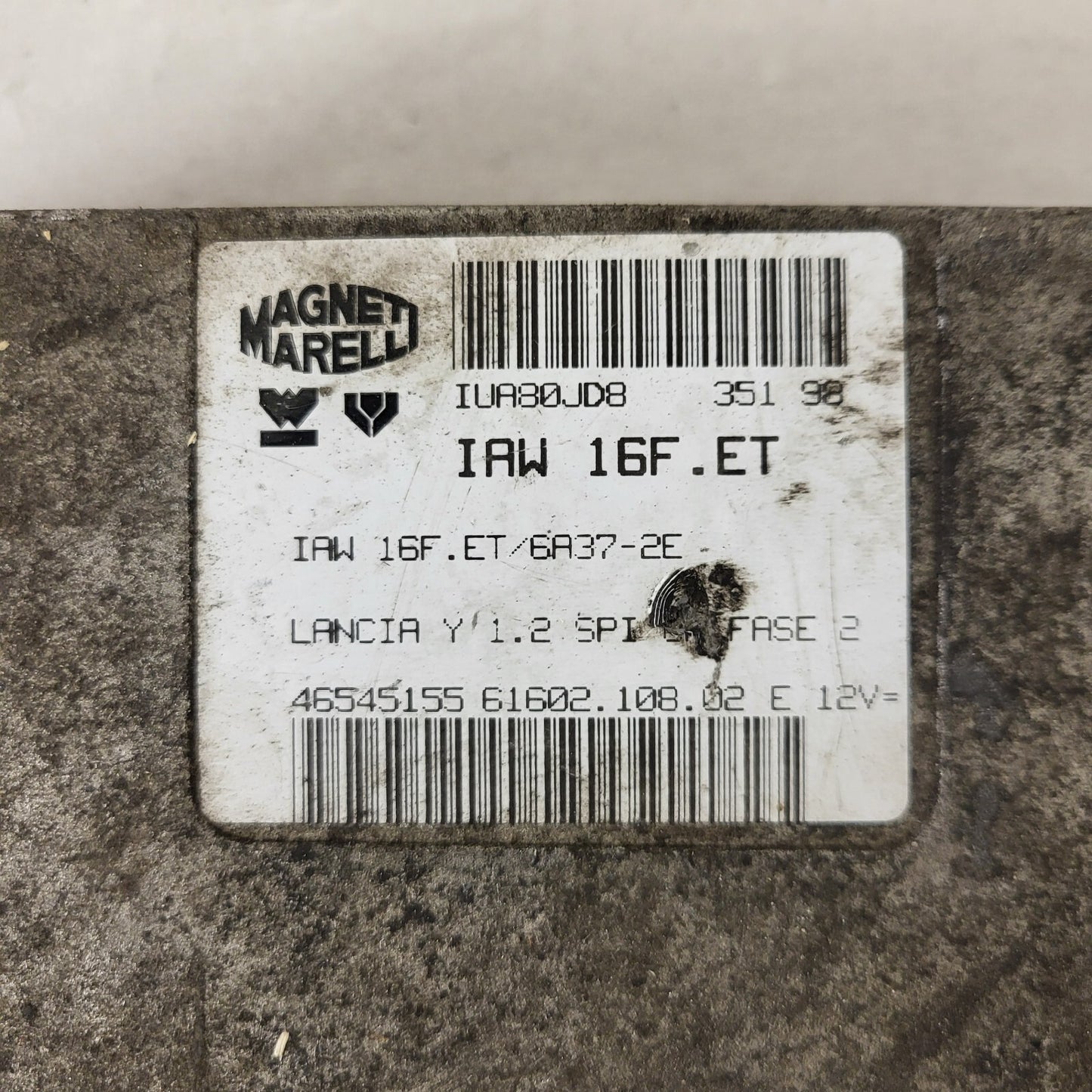 LANCIA Y 1.2 ECU / IAW 16F.ET / 46545155 /61602.108.02 / MAGNETI MARELLI