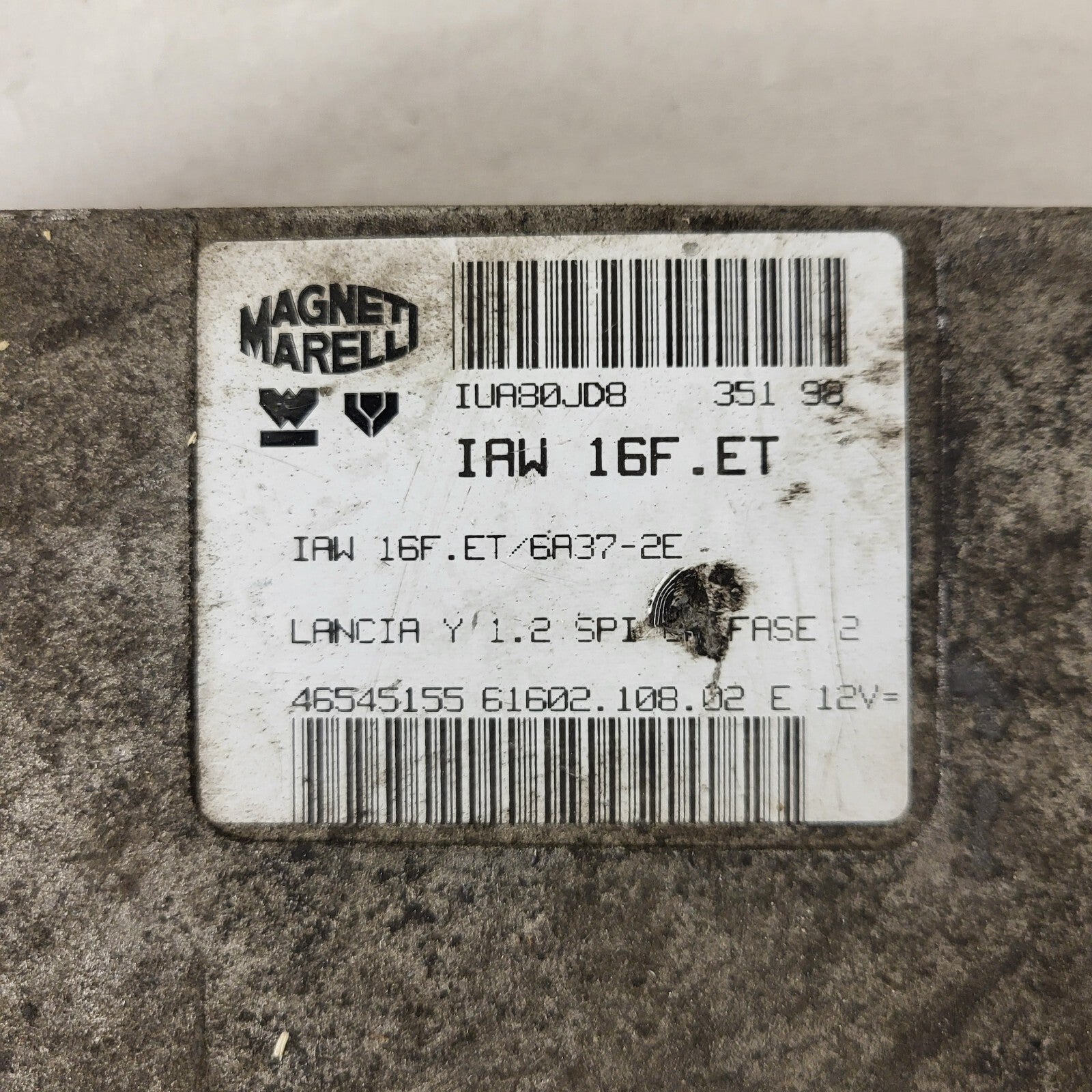 LANCIA Y 1.2 ECU / IAW 16F.ET / 46545155 /61602.108.02 / MAGNETI MARELLI