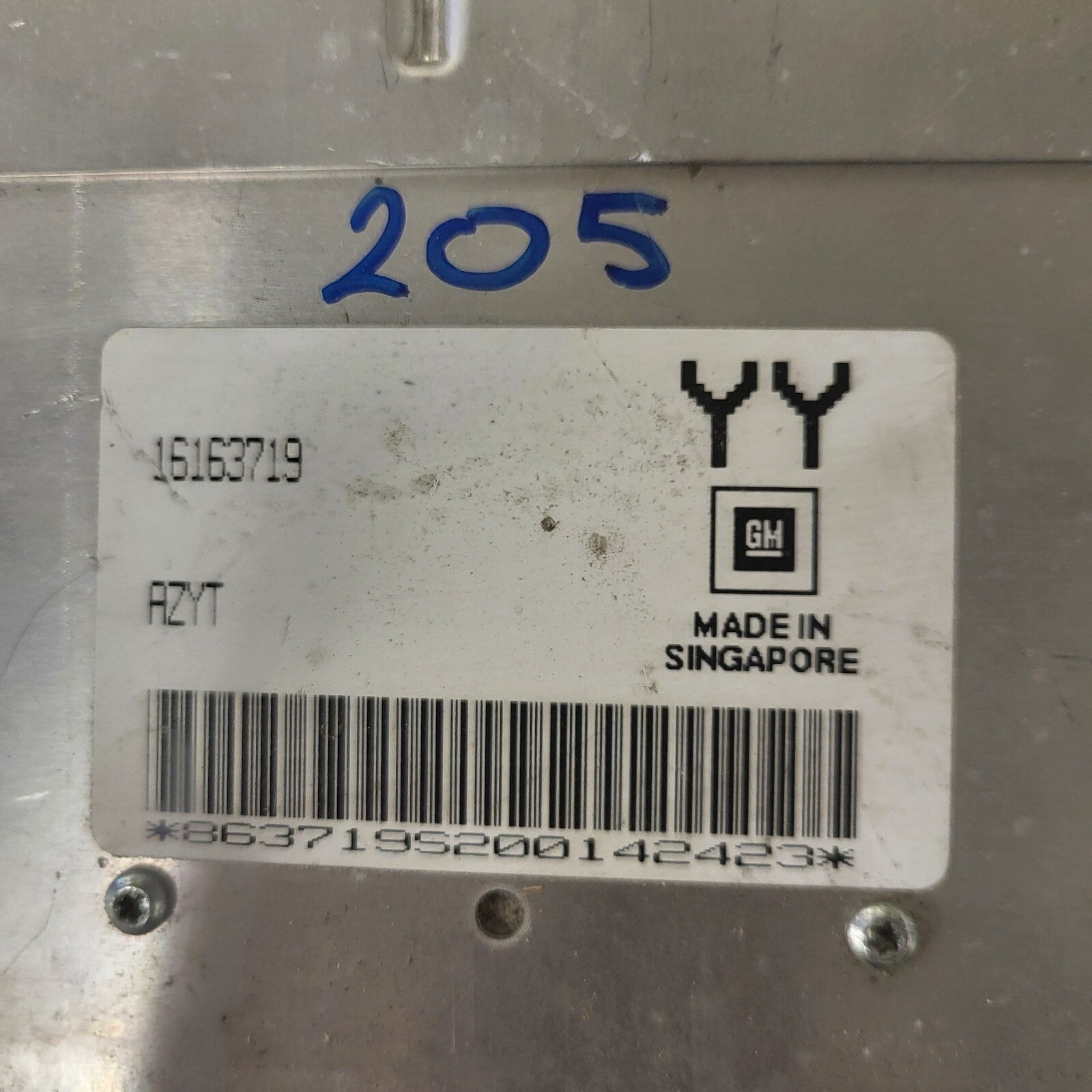 Opel Astra 1.4 ECU / 16163719 / AZYT / YY