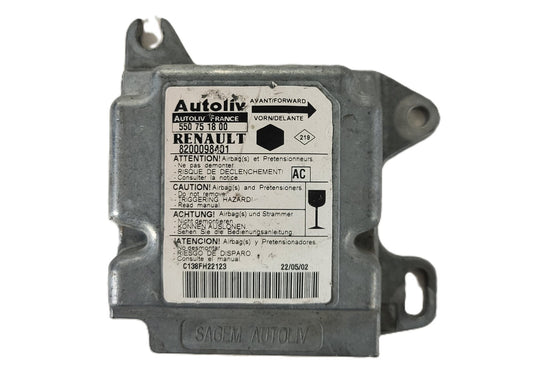 RENAULT AIRBAG ECU / 550751800 / 8200098401 / AUTOLIV