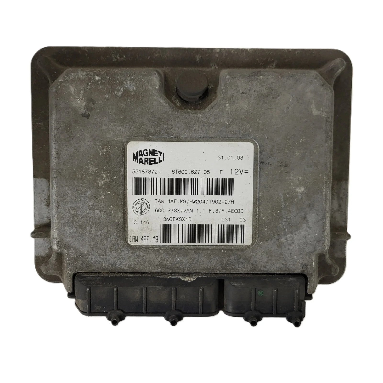 Fiat Seicento 600 ECU / 55187372 / IAW 4AF.M9 / 61600.627.05 / MAGNETI MARELLI