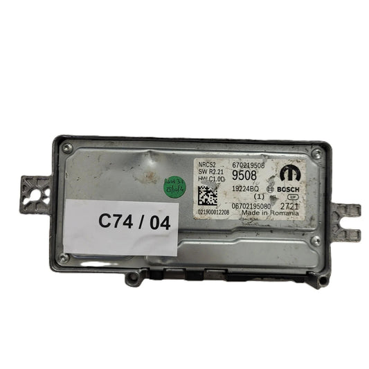 FIAT ALFA MODULE ECU / NRCS2 / 670219508 / 19224BQ / SW R2.21 / HW C1.0D / BOSCH