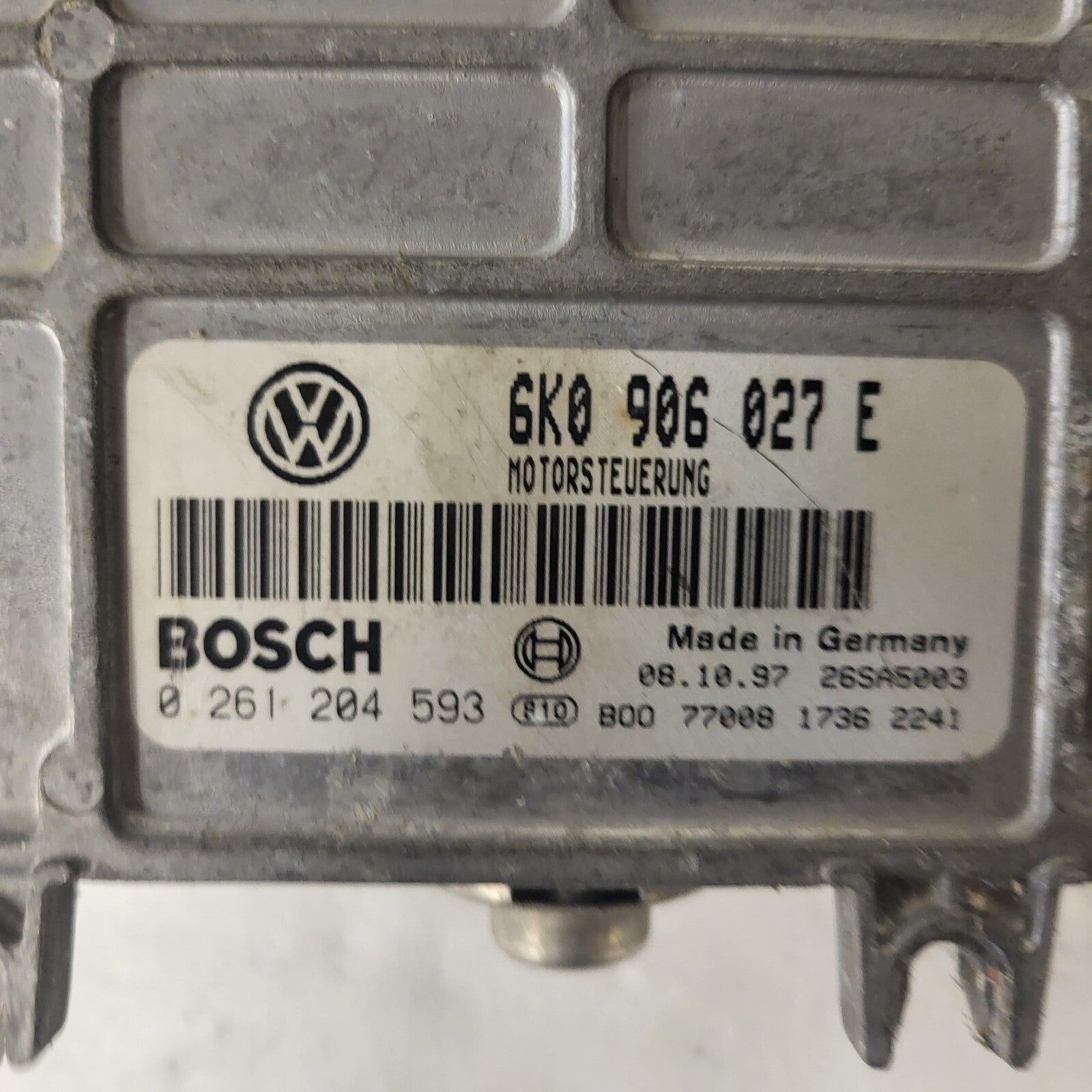 VOLKSWAGEN POLO 6N ECU / 0261204593 / 6K0906027E / BOSCH