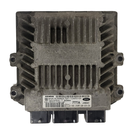 FORD FIESTA ECU / 7S61-12A650-EA / 5WS40632A-T / 7TTA / J38AC / SID804 / SIEMENS