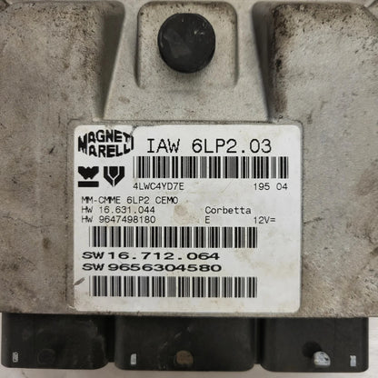 PSA ECU / IAW 6LP2.03 / 9647498180 / 9656304580 / MAGNETI MARELLI
