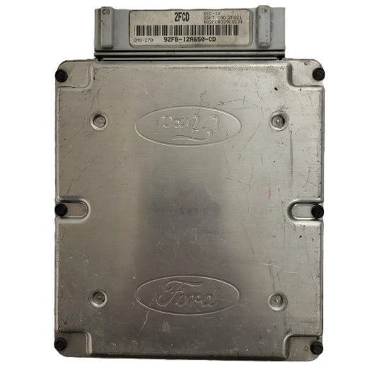 Ford Escort ECU / 92FB-12A650-CD / 2FCD / SMO-270 / EEC-IV