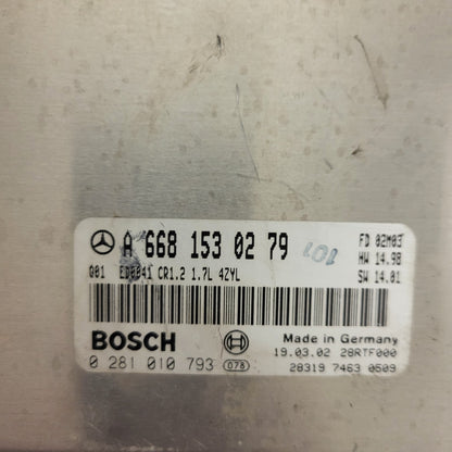 MERCDES BENZ ECU / A6681530279 / 0281010793 / ED0041 CR1.2 / BOSCH