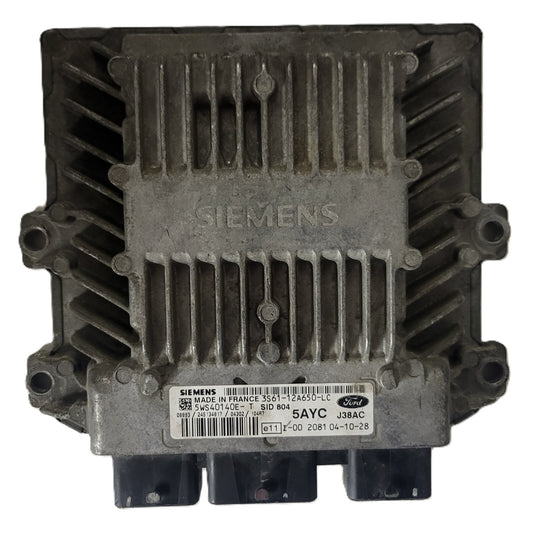 FORD FIESTA ECU / 3S61-12A650-LC / 5WS40140E-T / 5AYC / SID804 / J38A SIEMENS