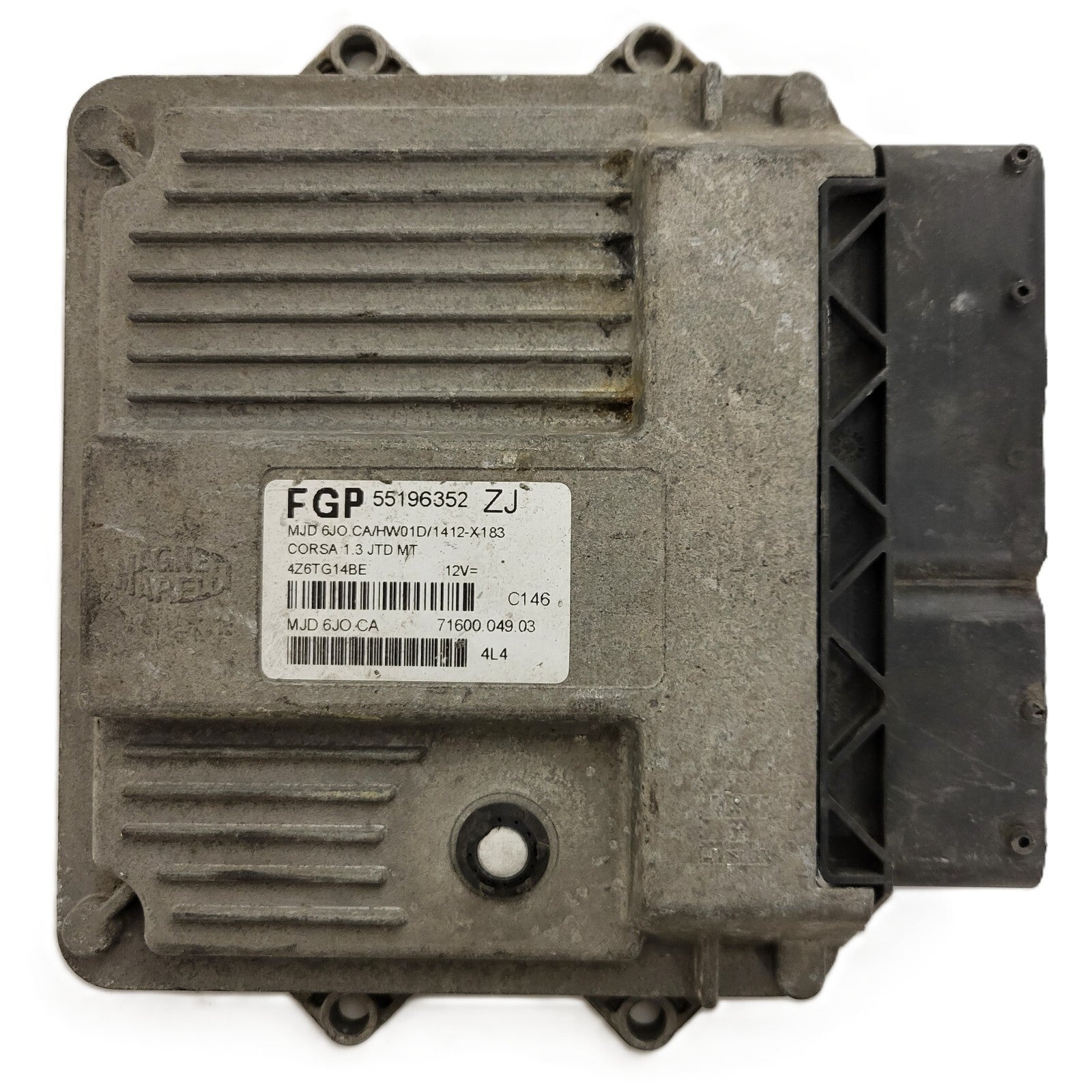 OPEL ECU / MJD 6JO.CA / 55196352 / HW01D / 71600.049.03 / MAGNETI MARELLI