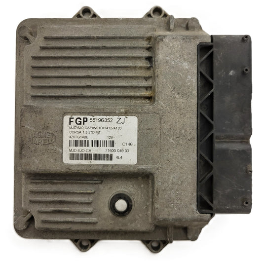 OPEL ECU / MJD 6JO.CA / 55196352 / HW01D / 71600.049.03 / MAGNETI MARELLI