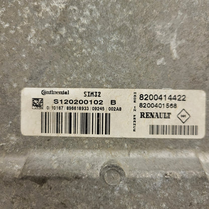 RENAULT MODUS ECU / S120200102 / S120200102B / SIM 32 / 8200414422 / 8200401568 
