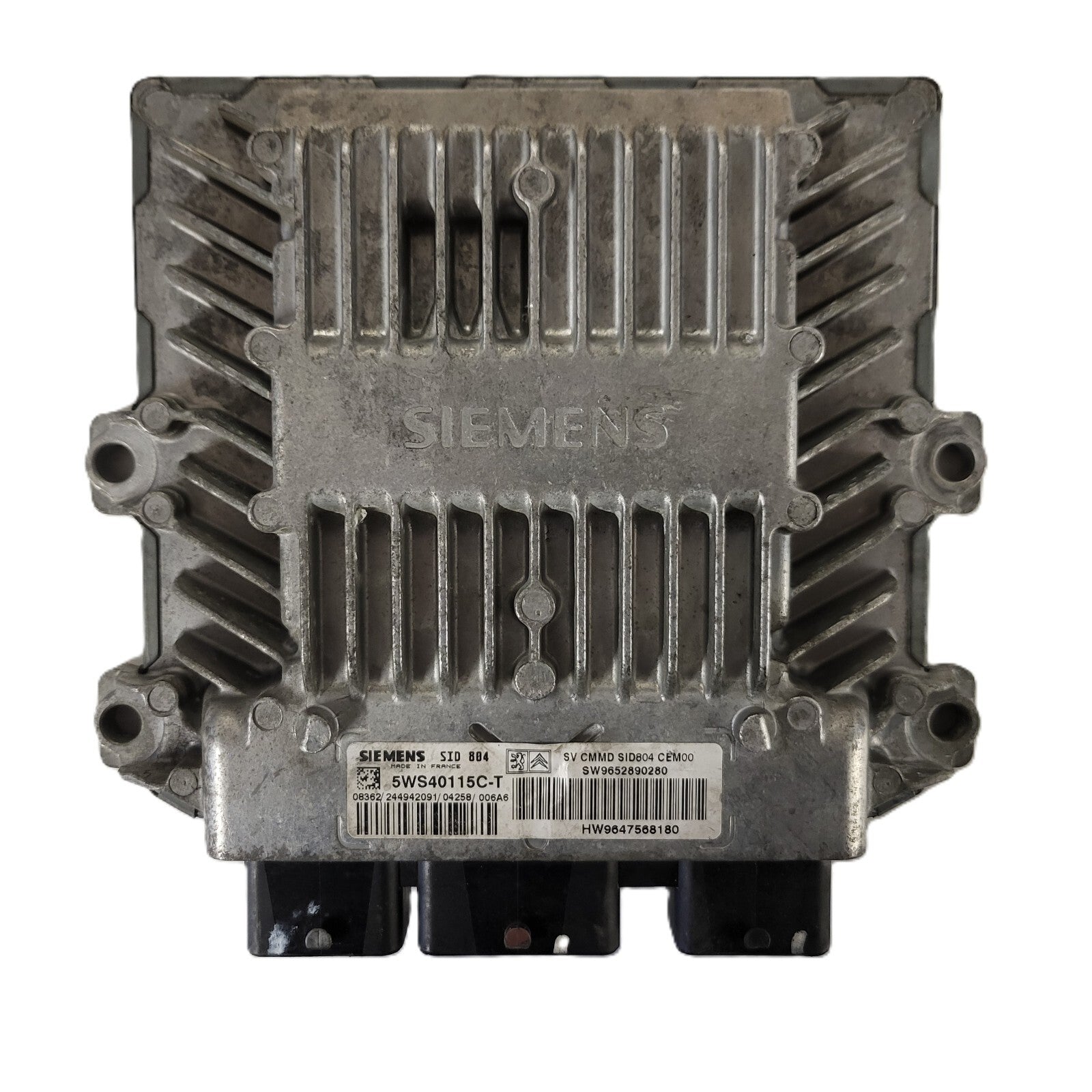 PEUGEOT CITREON ECU / 5WS40115C-T / SW9652890280 / HW9647568180 / SIEMENS