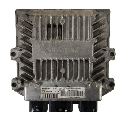 PEUGEOT CITREON ECU / 5WS40115C-T / SW9652890280 / HW9647568180 / SIEMENS