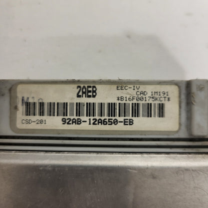 Ford Focus ECU / 92AB-12A650-EB / 2AEB / EEC-IV / CSD-201 