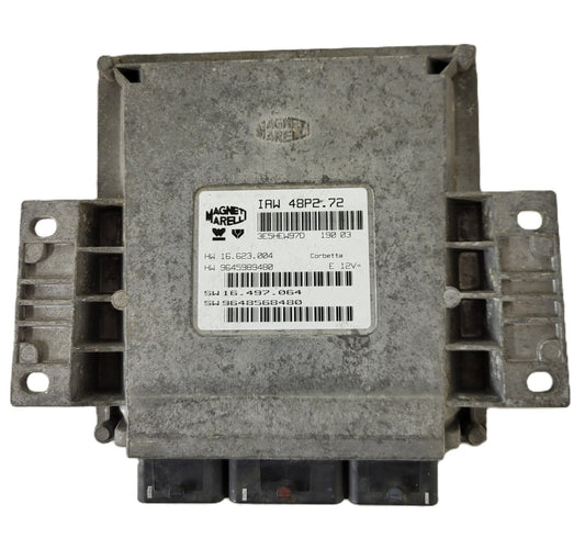 PEUGEOT CITROEN ECU / IAW 48P2.72 / SW 9648568480 / HW 9645989480 / MAGNETI MARE