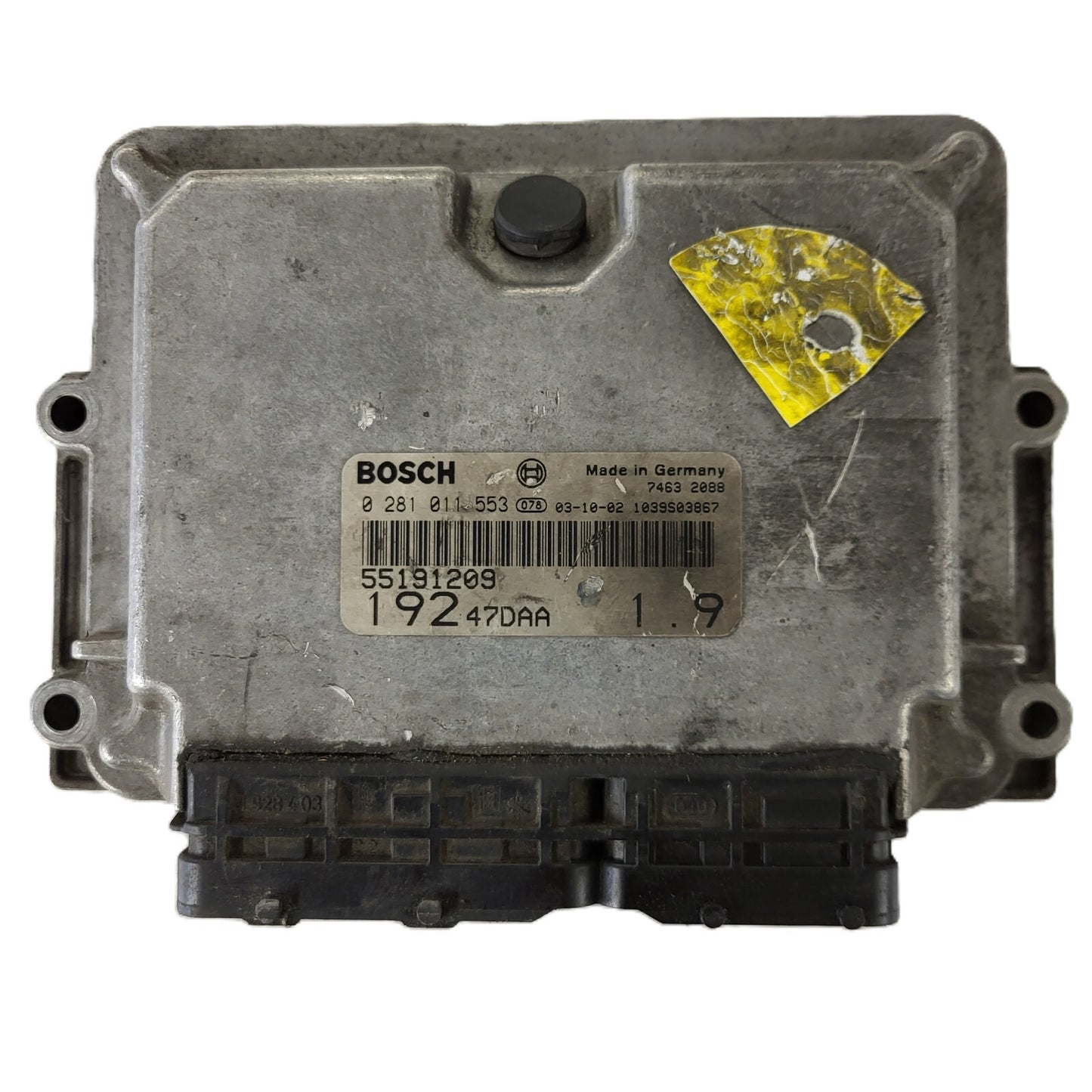 FIAT STILO 1.9 JTD ECU / 0281011553 / 55191209 / 19247DAA / BOSCH