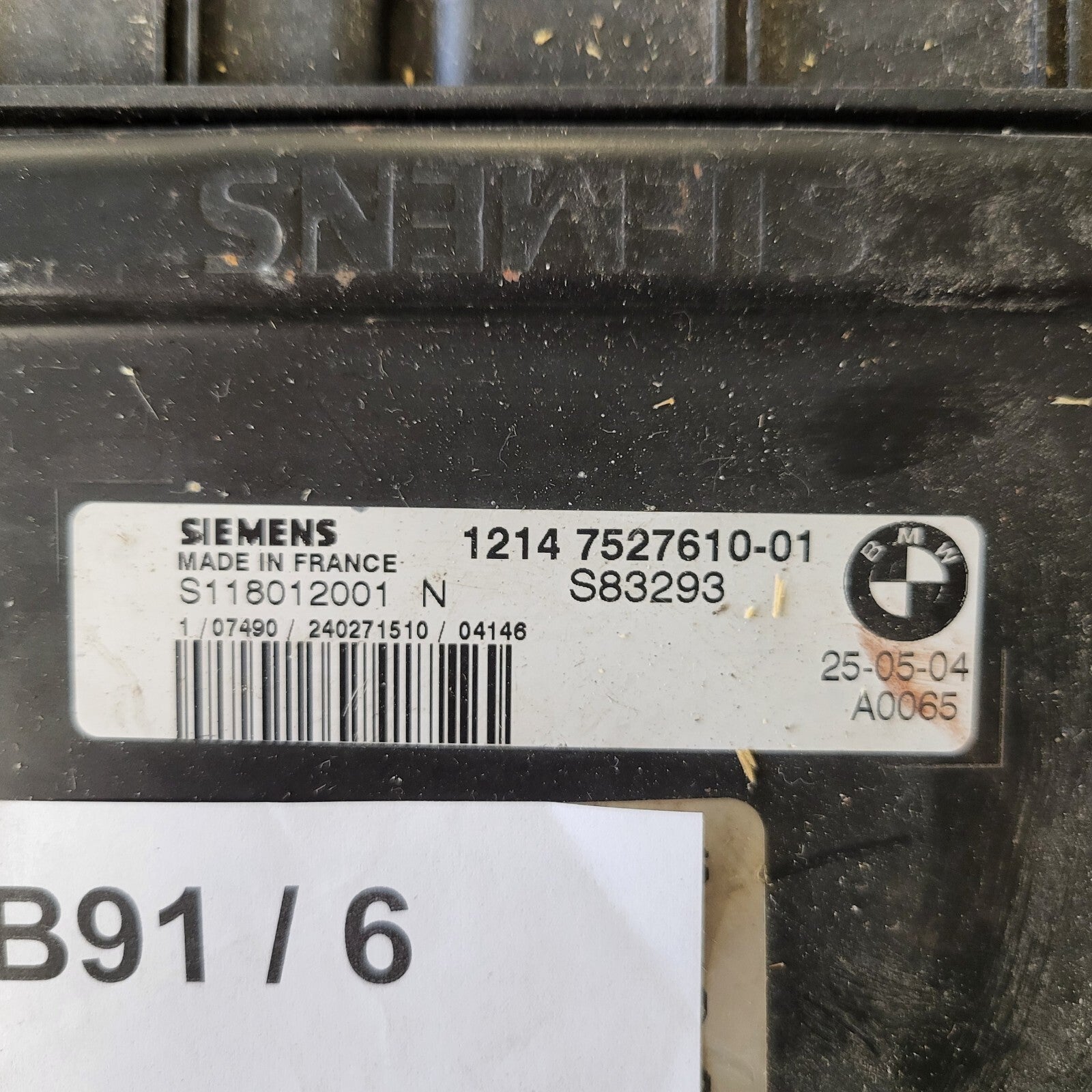MINI COOPER 1.6 ECU / S118012001N / 1214752761001 / SIEMENS