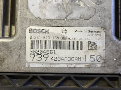 ALFA ROMEO 159 ECU / 0281013138 / 55204661 / 9394234A30AM / 1039S15505 / BOSCH