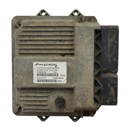 FIAT GRANDE PUNTO ECU / 51843361 / MJD 6F3.PI / HW04P / MAGNETI MARELLI