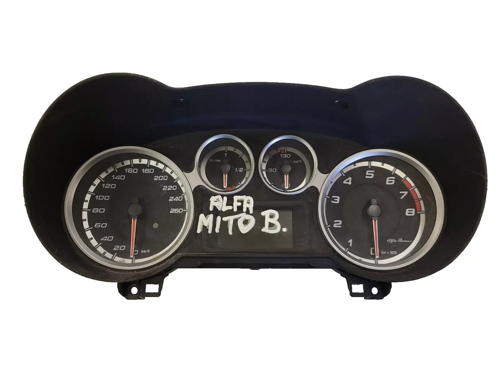 ALFA MITO BENZINA 50520876  QUADRO STRUMENTI CONTACHILOMETRI TACHIMETRO