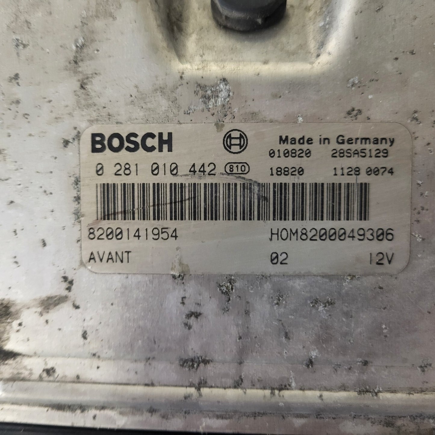 RENAULT MEGANE SCENIC ECU / 0281010442 / HOM 8200049306 / 8200141954 / BOSCH