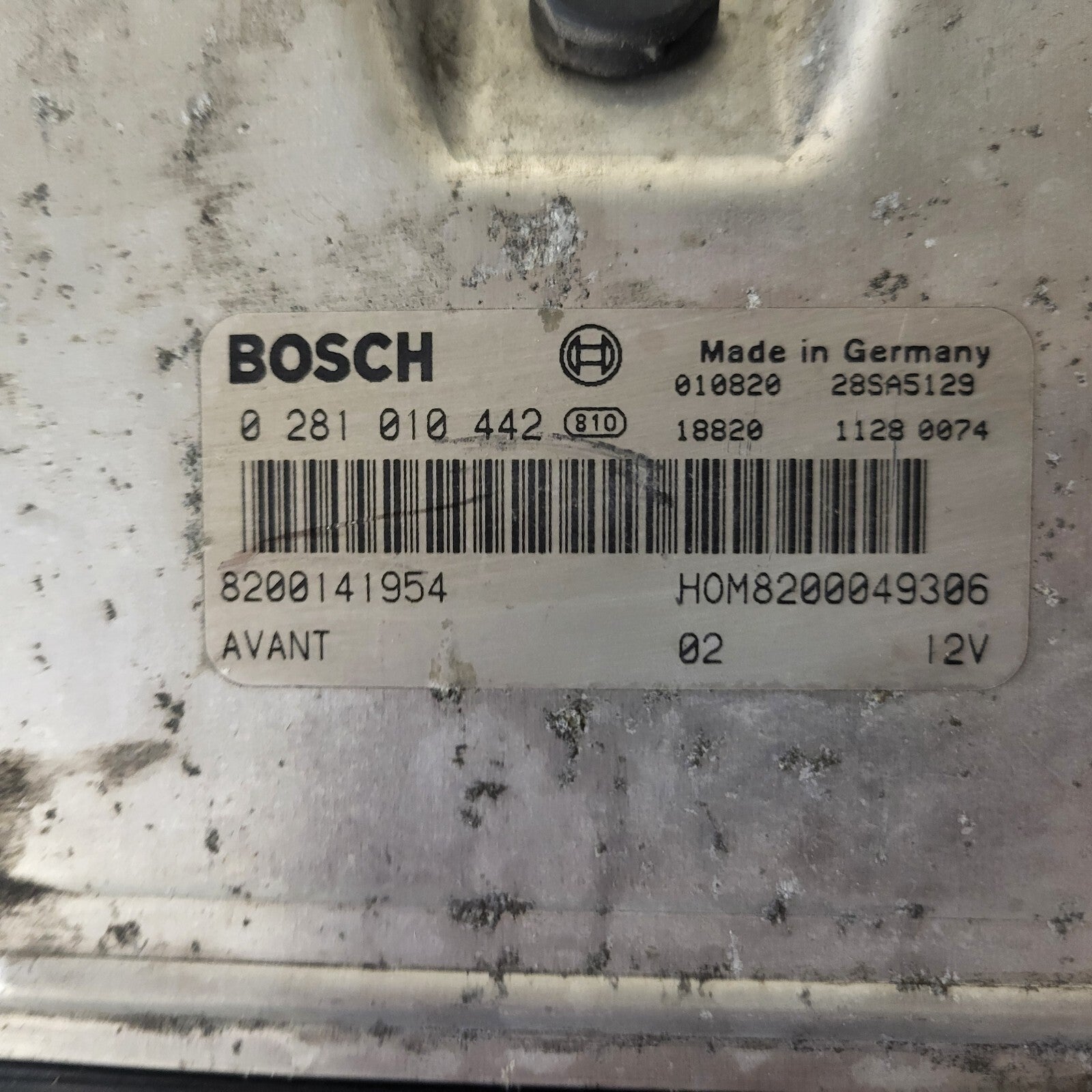 RENAULT MEGANE SCENIC ECU / 0281010442 / HOM 8200049306 / 8200141954 / BOSCH