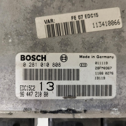 CITREON C5 ECU / 0281010808 / 9644721080 / EDC15C2 / BOSCH