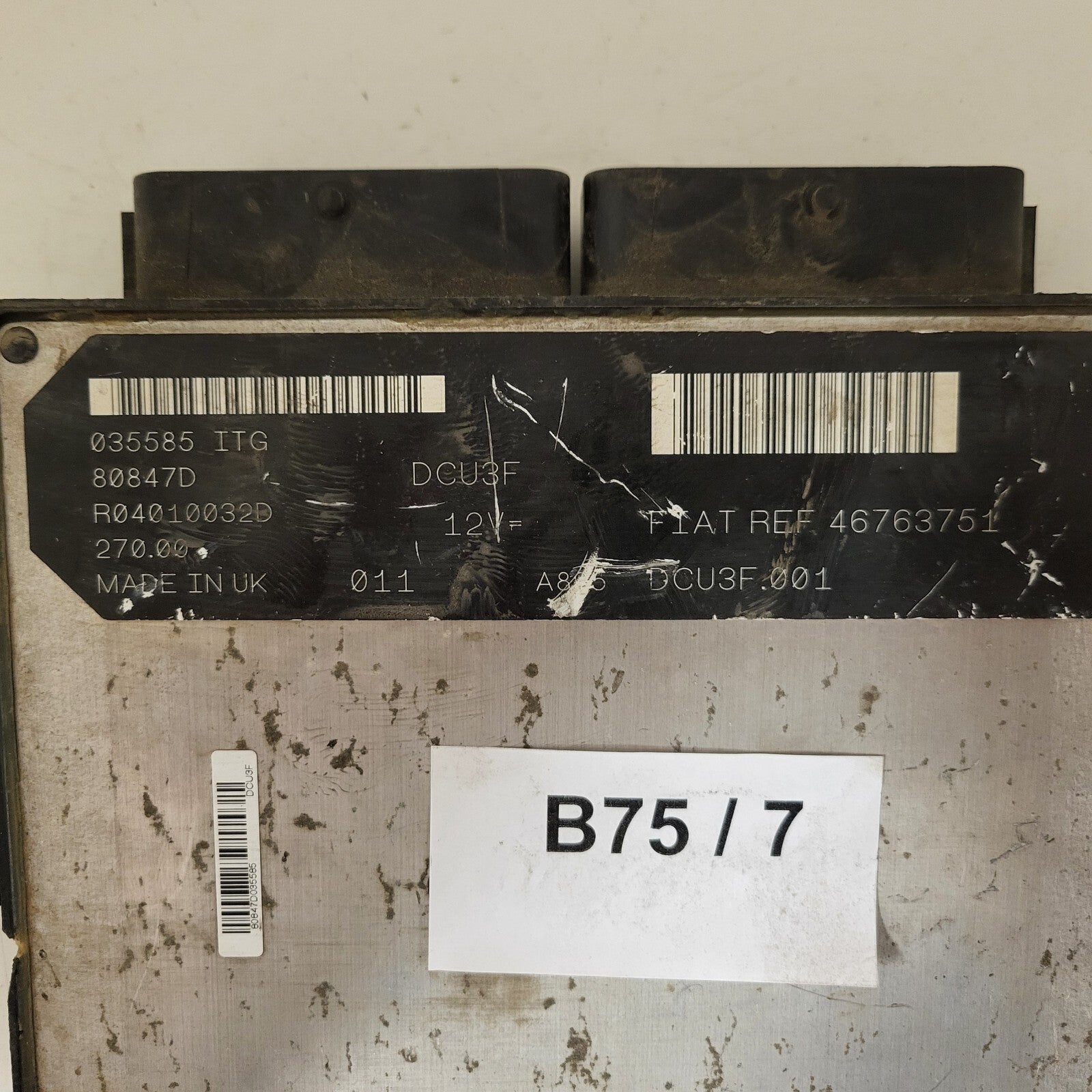 Fiat Punto ECU / 46763751 / R04010032D / DCU3F / LUCAS