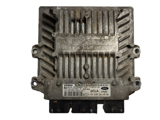 FORD FIESTA ECU / 7S61-12A650-AA / 5WS40433A-T / 2CLA / SID804 / J38AC SIEMENS