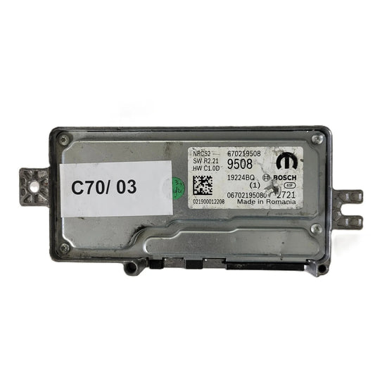 FIAT ALFA MODULE ECU / NRCS2 / 670219508 / 19224BQ / SW R2.21 / HW C1.0D / BOSCH