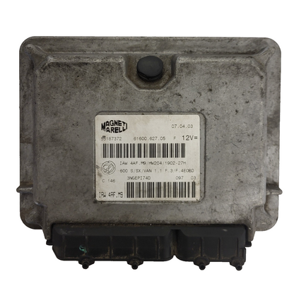 Fiat Seicento 600 ECU / 55187372 / IAW 4AF.M9 / 61600.627.05 / MAGNETI MARELLI
