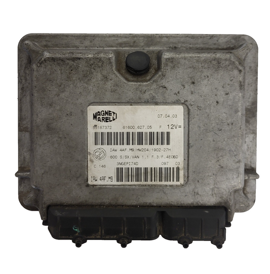 Fiat Seicento 600 ECU / 55187372 / IAW 4AF.M9 / 61600.627.05 / MAGNETI MARELLI