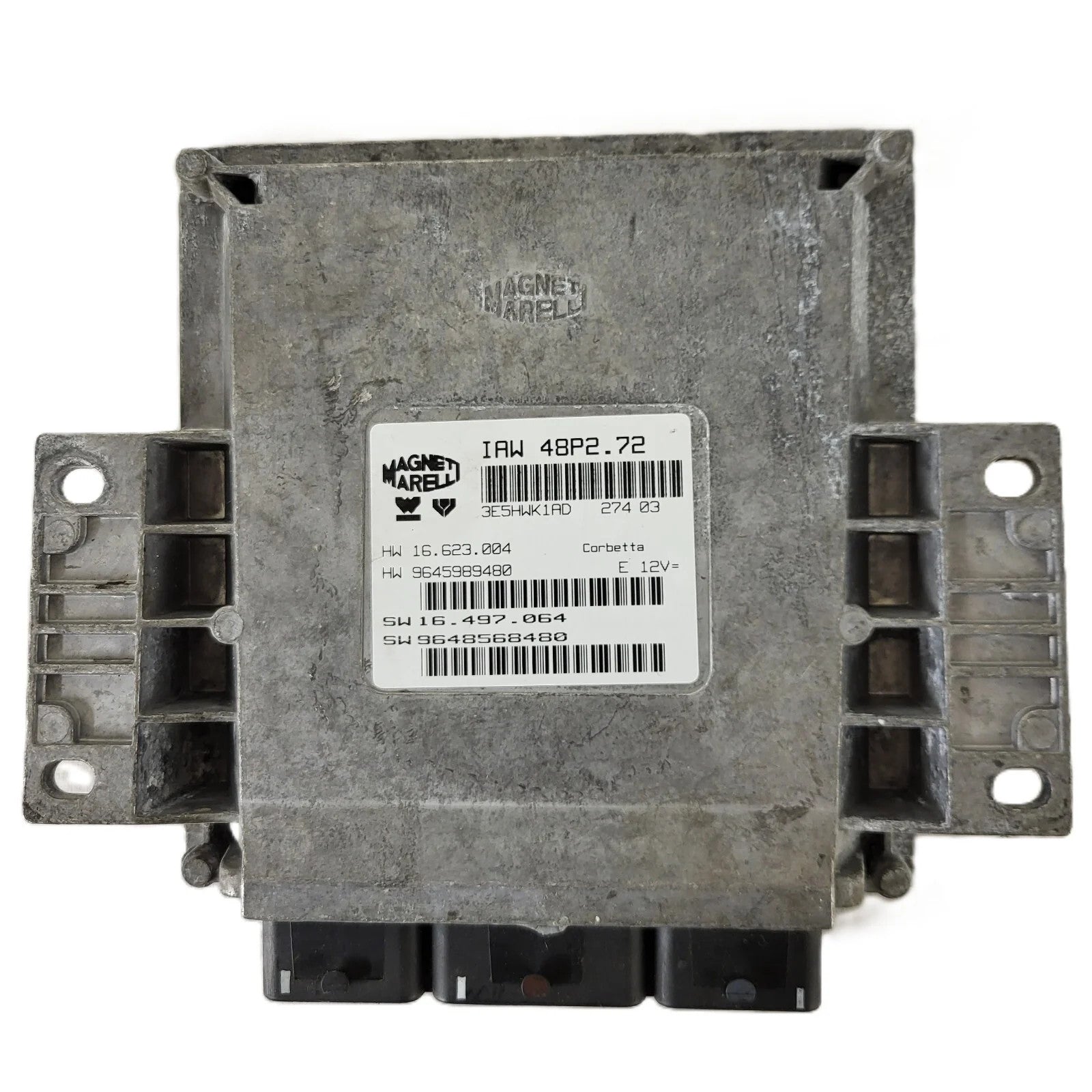 PEUGEOT CITROEN ECU / IAW 48P2.72 / SW 9648568480 / HW 9645989480 / MAGNETI MARE