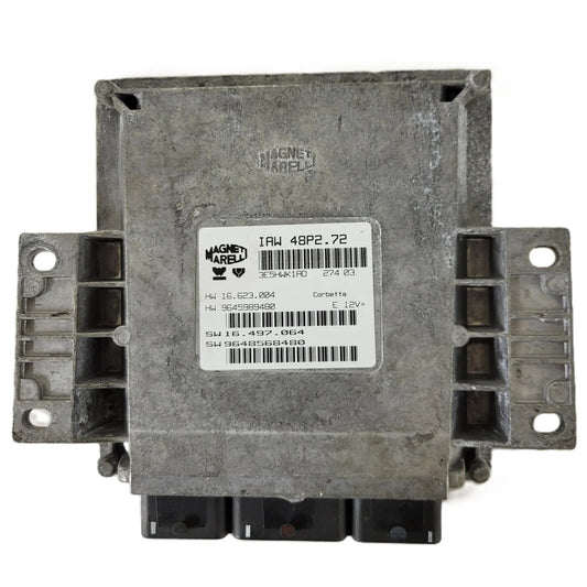 PEUGEOT CITROEN ECU / IAW 48P2.72 / SW 9648568480 / HW 9645989480 / MAGNETI MARE