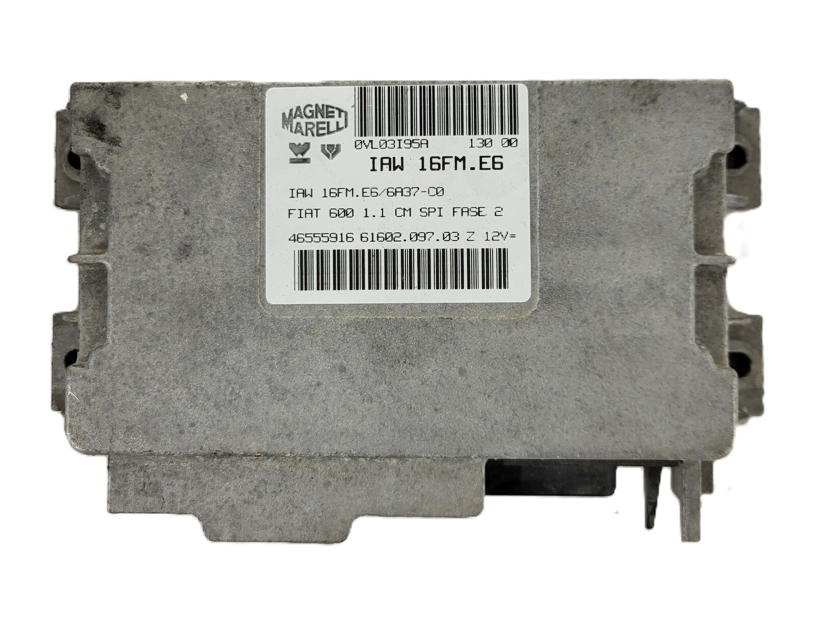 FIAT 600 1.1 ECU / IAW 16FM.E6 / 46555916 / 61602.097.03 / MAGNETI MARELLI