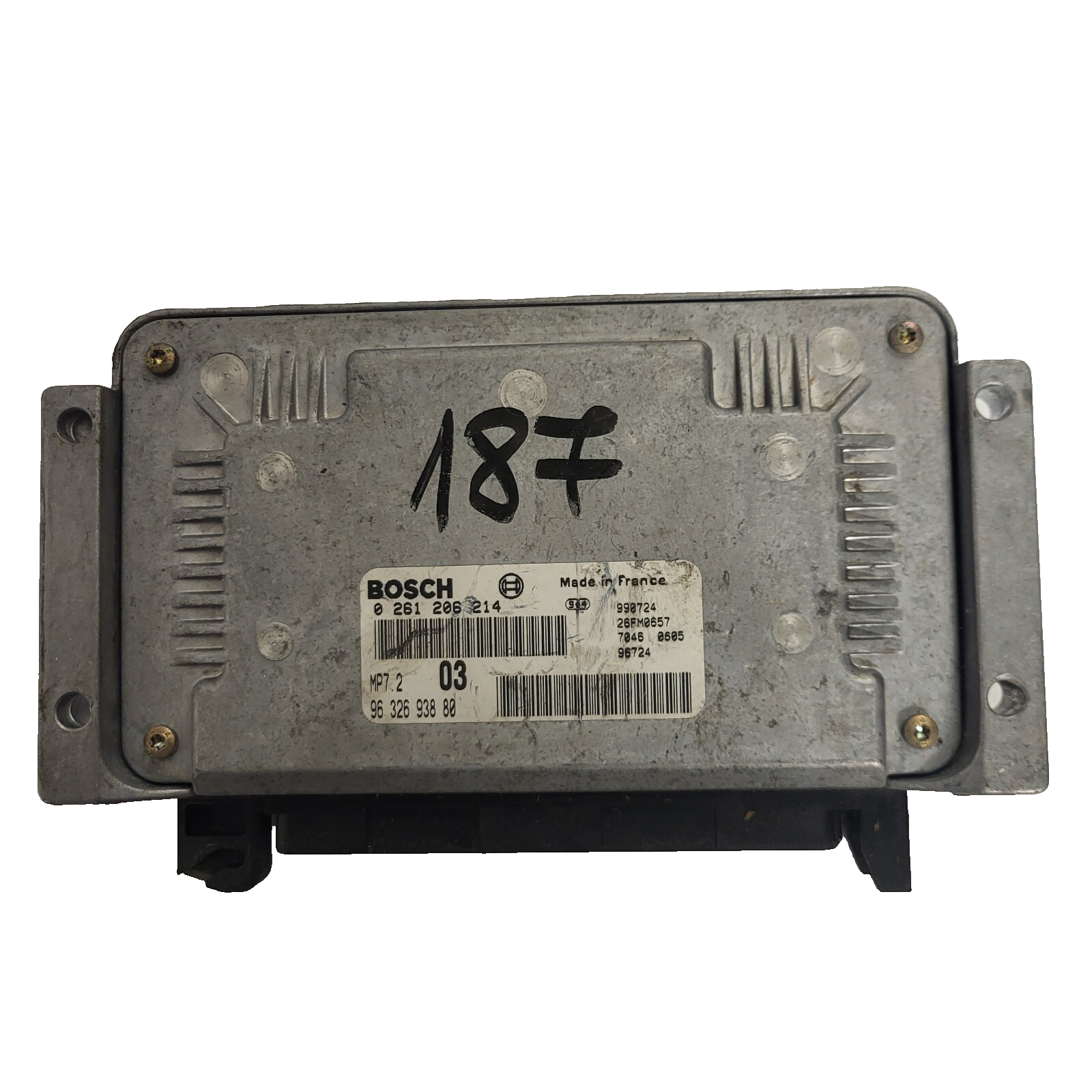 PEUGEOT 306 CITROEN XSARA ECU / 0261206214 / 9632693880 / MP7.2 / BOSCH